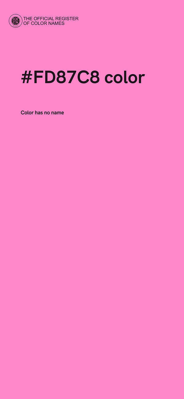 #FD87C8 color image