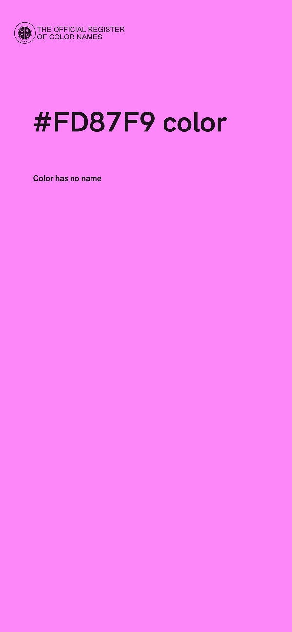 #FD87F9 color image
