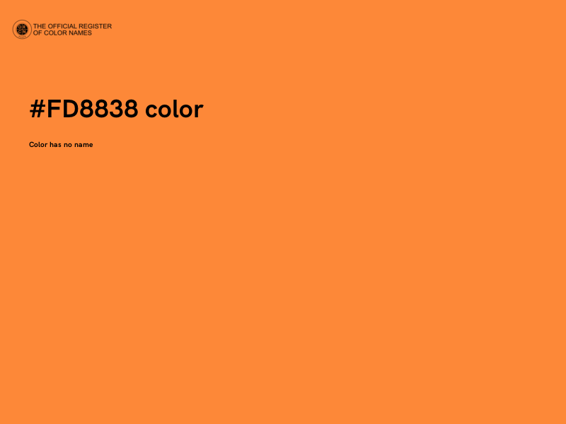 #FD8838 color image
