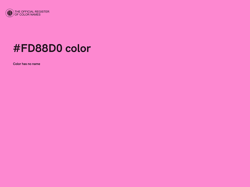 #FD88D0 color image