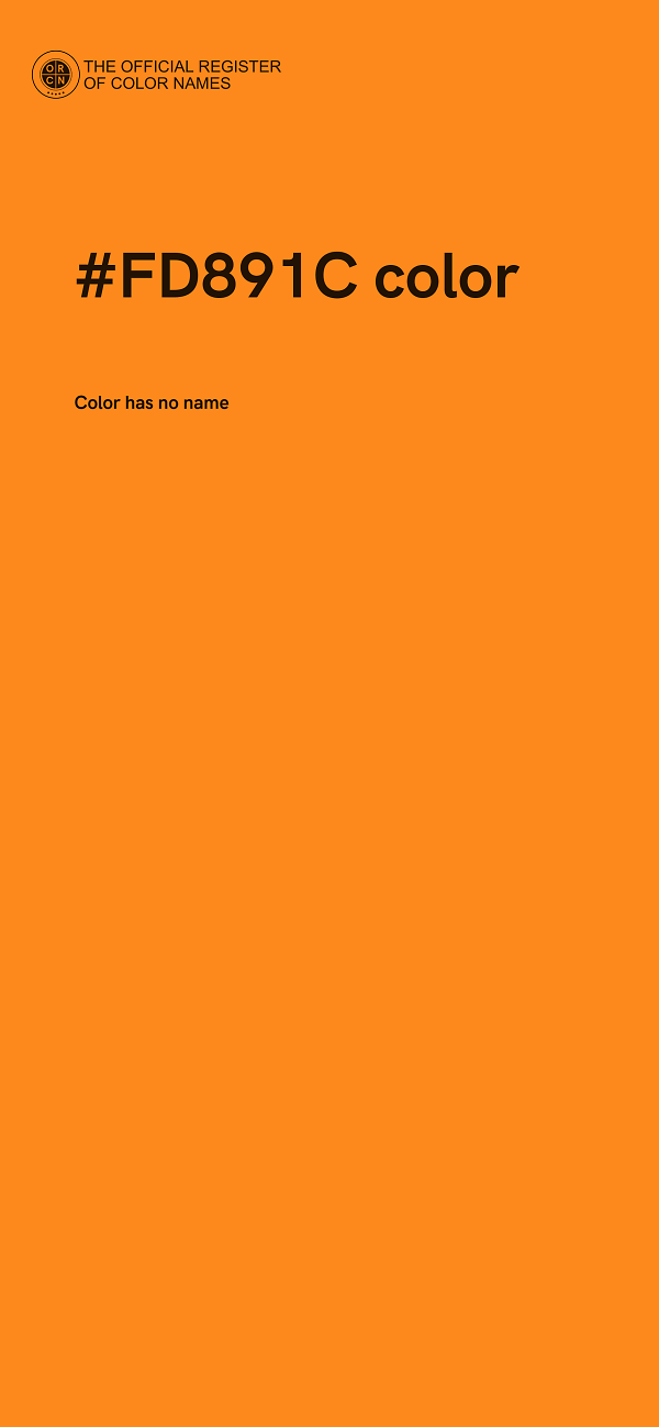 #FD891C color image