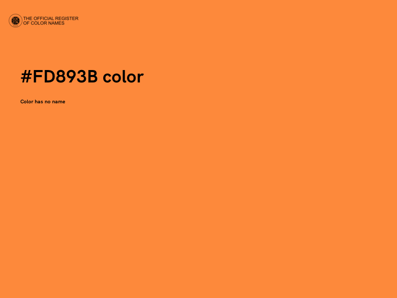 #FD893B color image