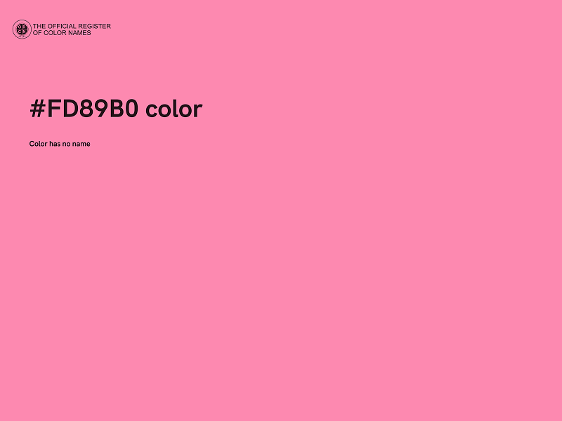 #FD89B0 color image