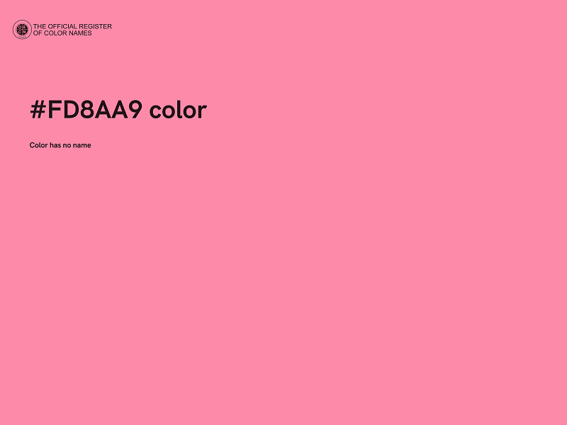#FD8AA9 color image