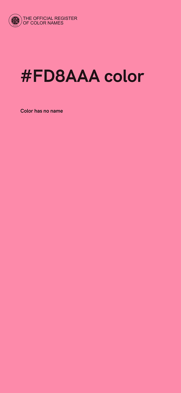#FD8AAA color image