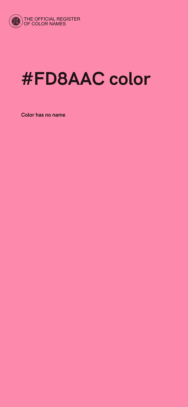 #FD8AAC color image
