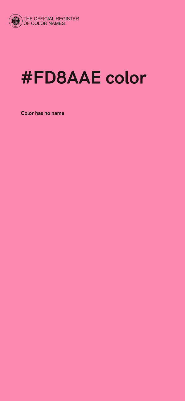 #FD8AAE color image