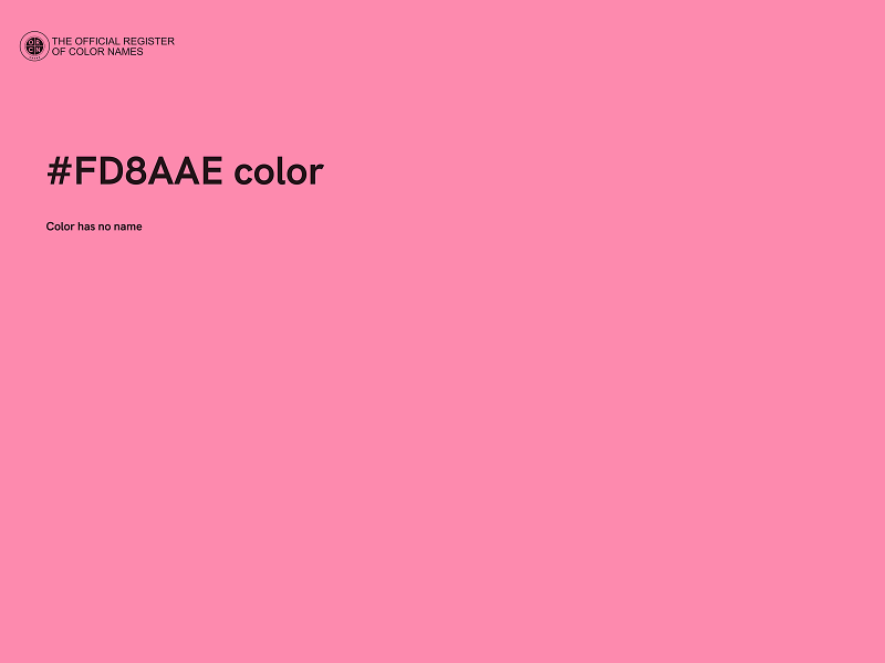 #FD8AAE color image