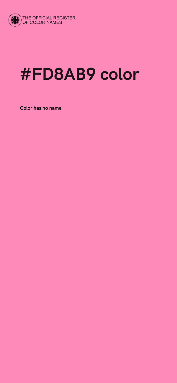 #FD8AB9 color image
