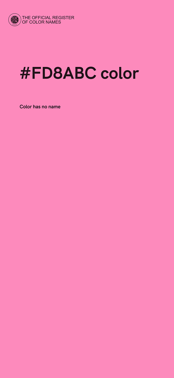 #FD8ABC color image