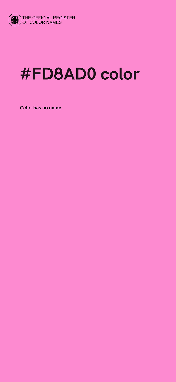 #FD8AD0 color image
