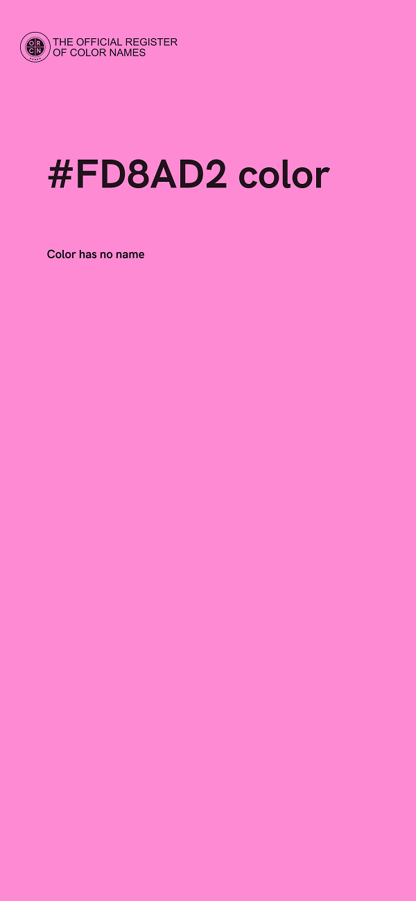 #FD8AD2 color image
