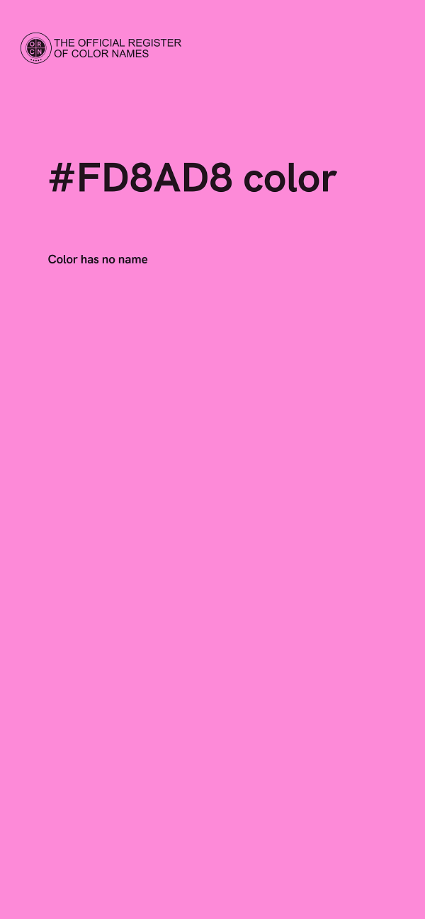 #FD8AD8 color image