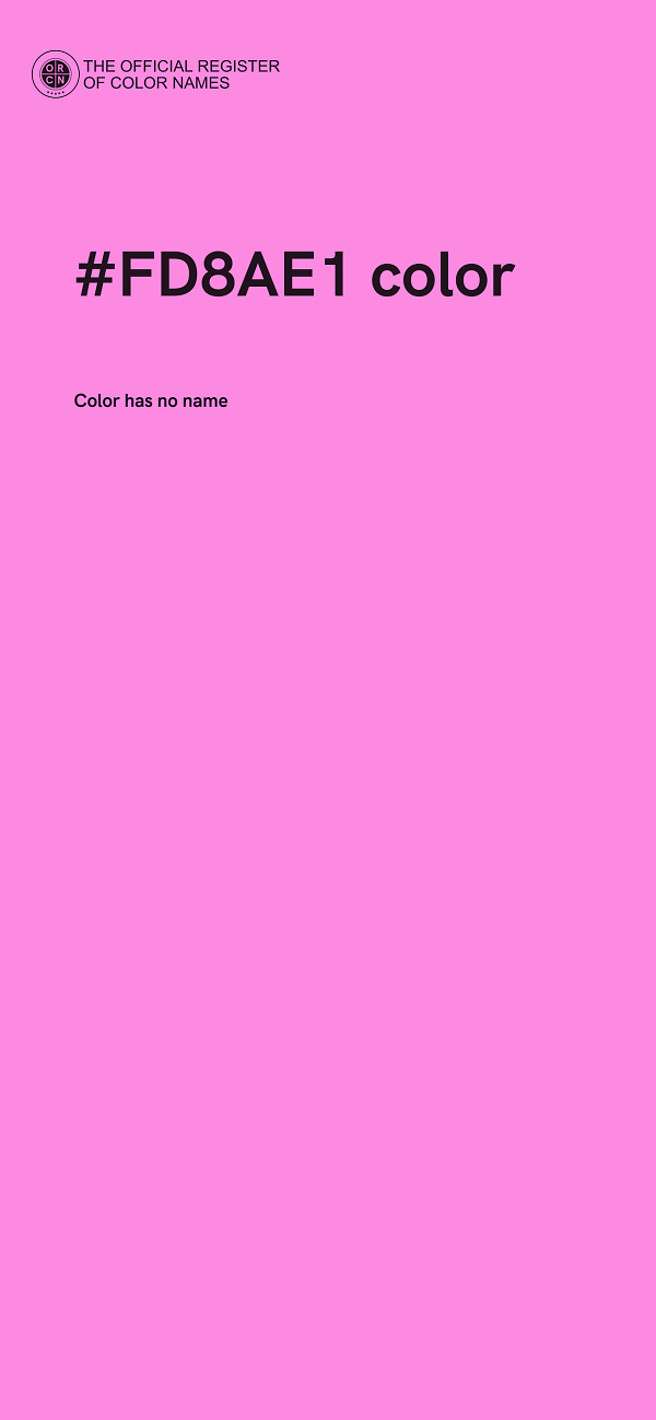 #FD8AE1 color image