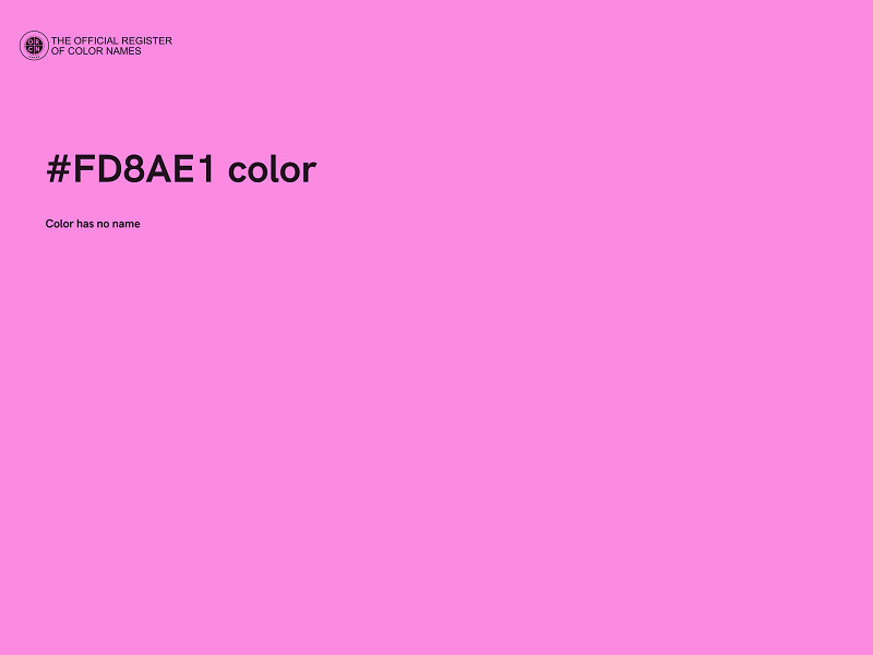 #FD8AE1 color image