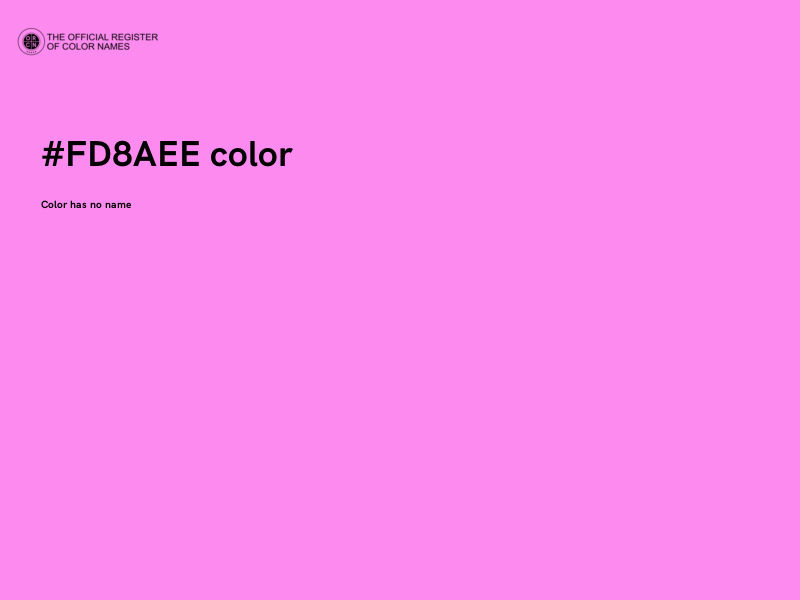 #FD8AEE color image
