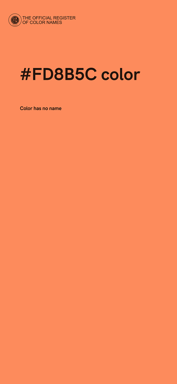 #FD8B5C color image