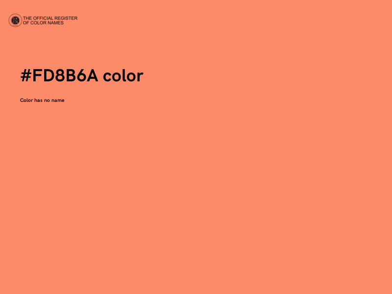 #FD8B6A color image