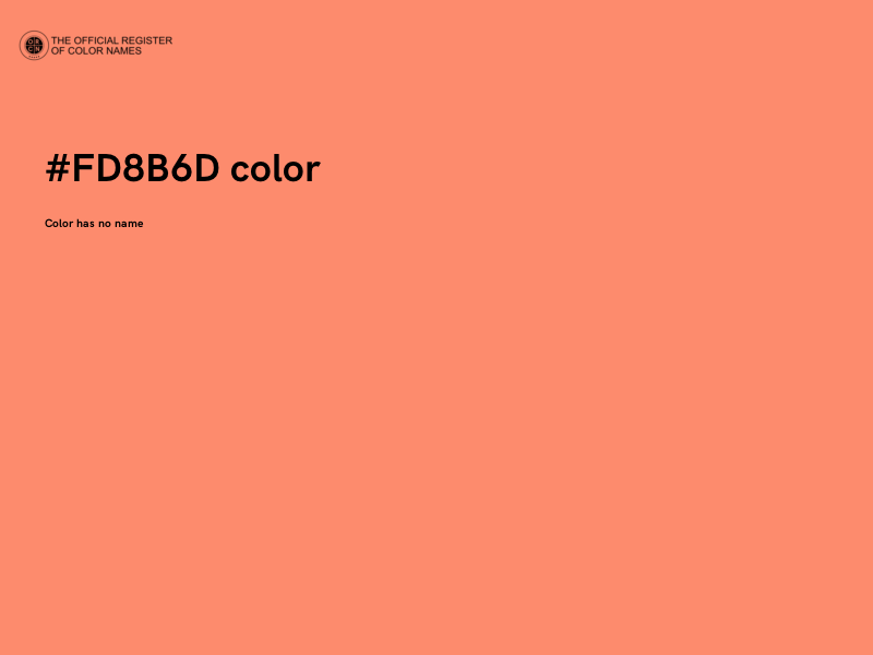 #FD8B6D color image