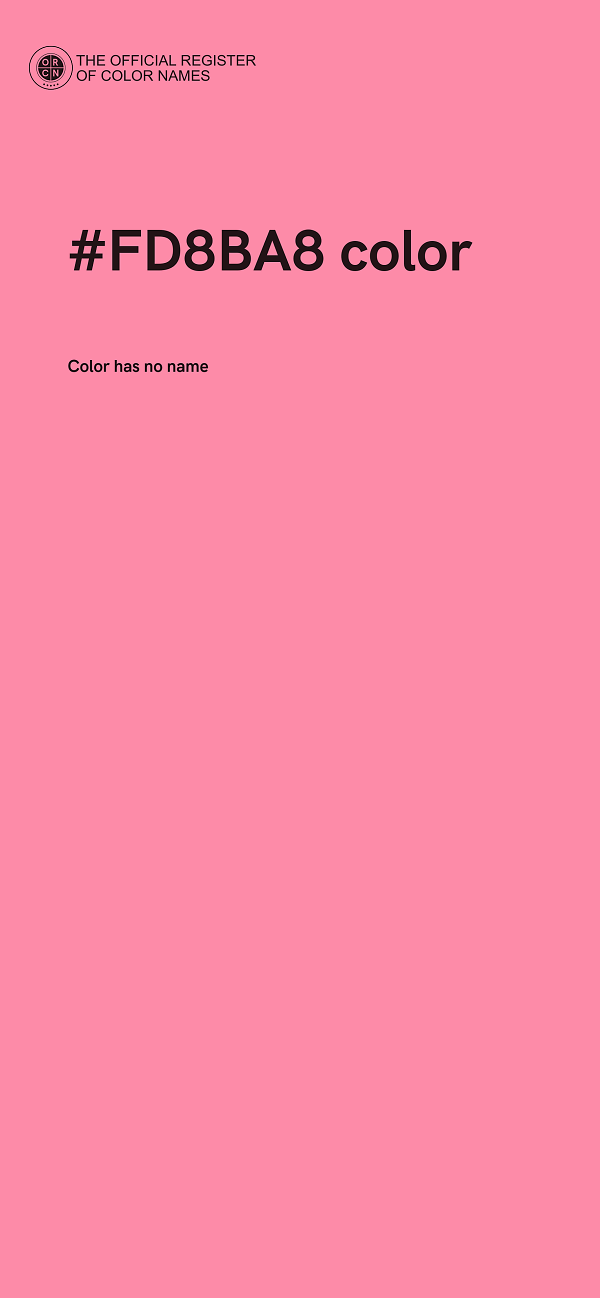 #FD8BA8 color image