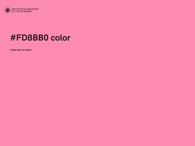 #FD8BB0 color image