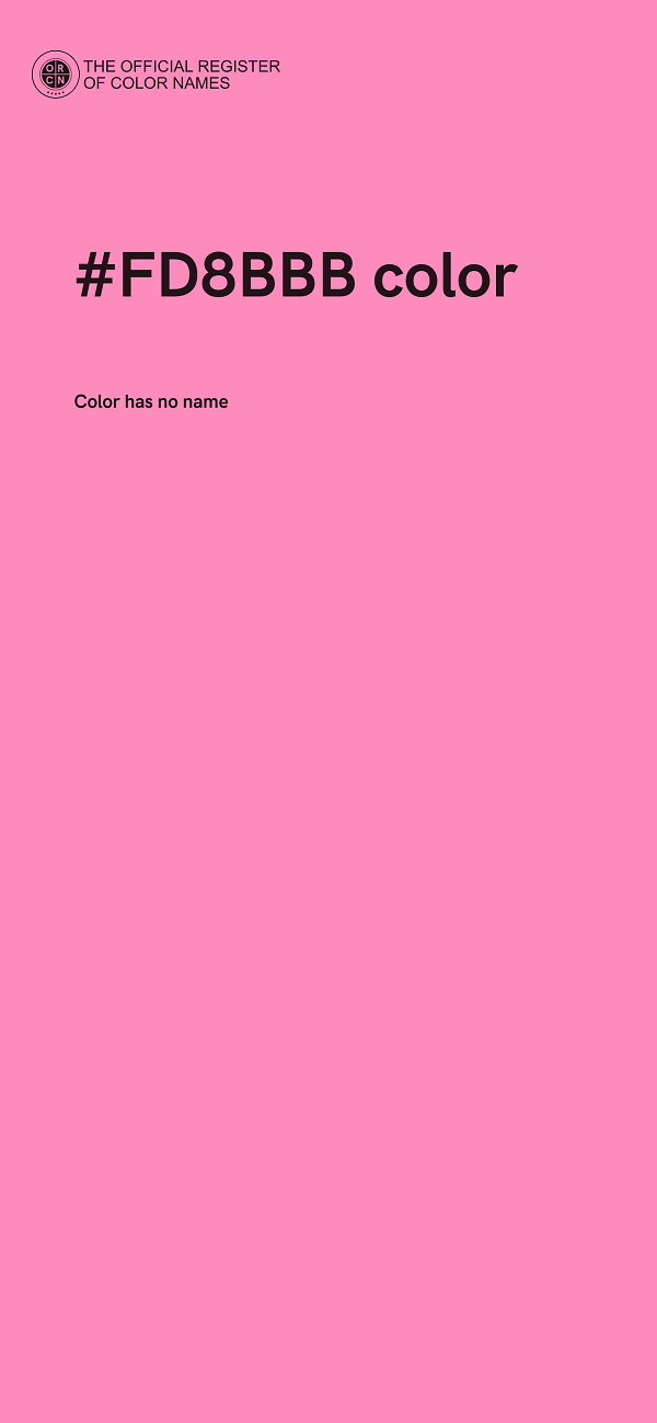#FD8BBB color image