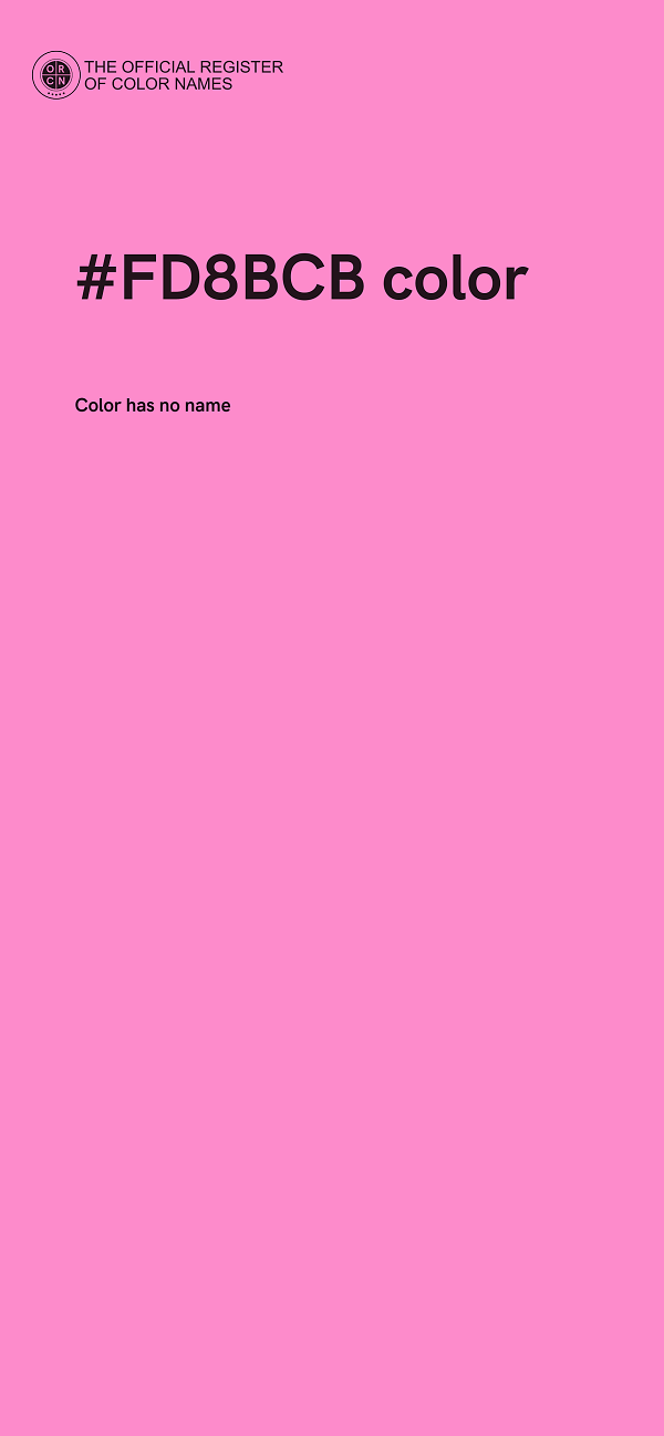 #FD8BCB color image