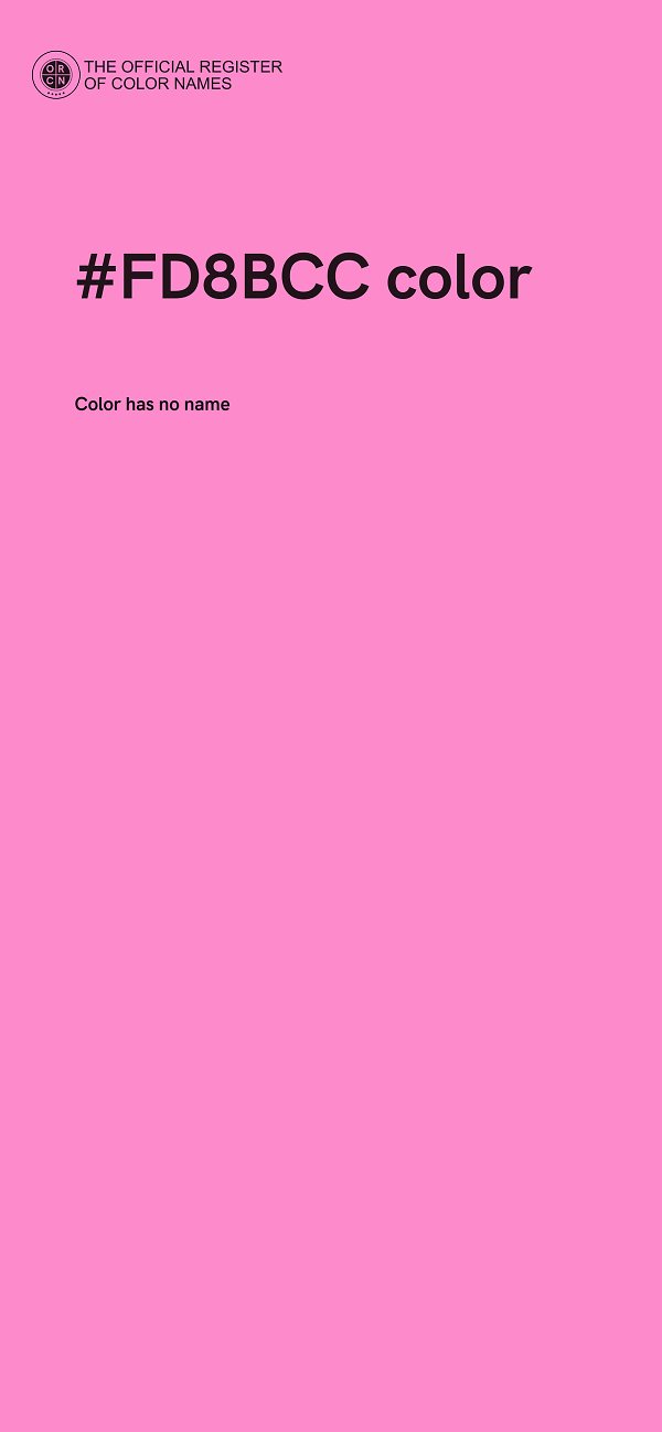 #FD8BCC color image