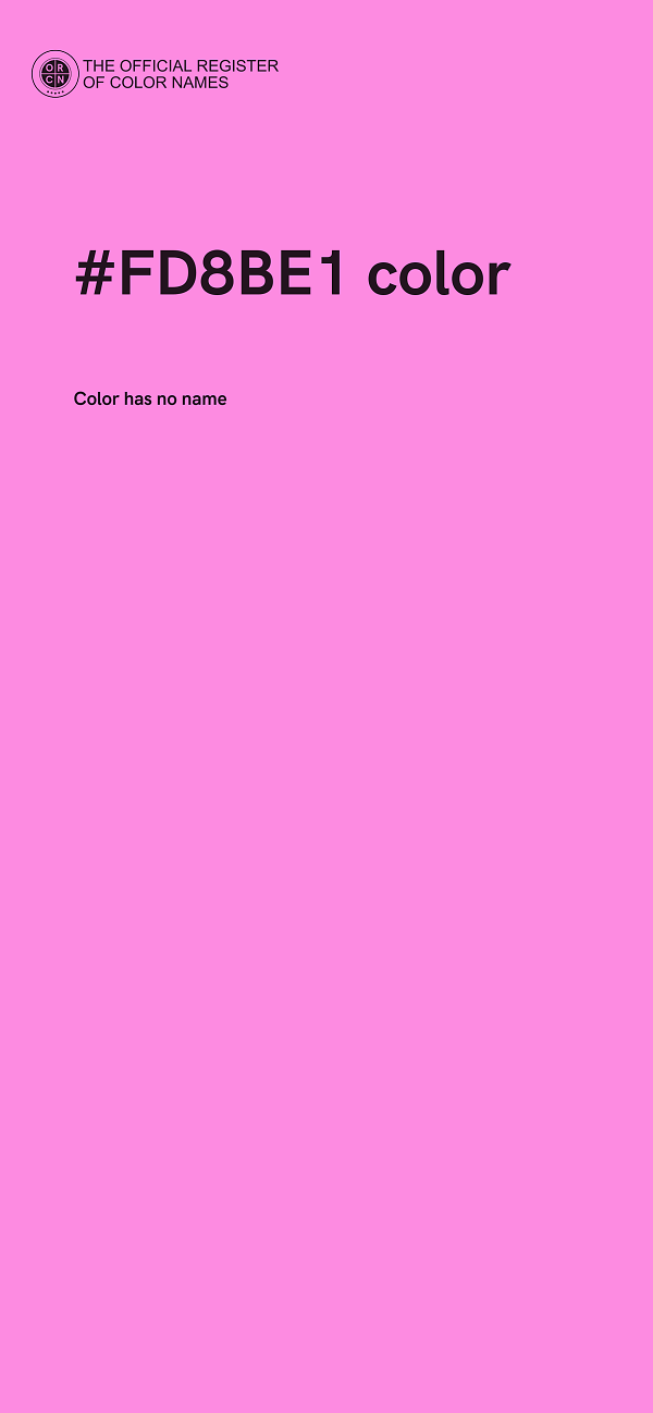 #FD8BE1 color image