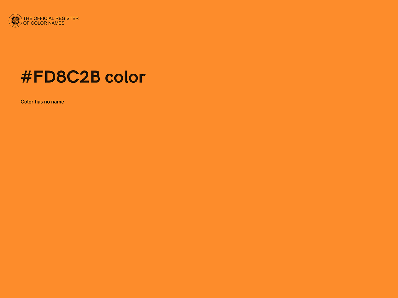 #FD8C2B color image