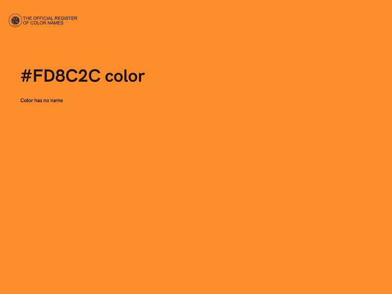#FD8C2C color image