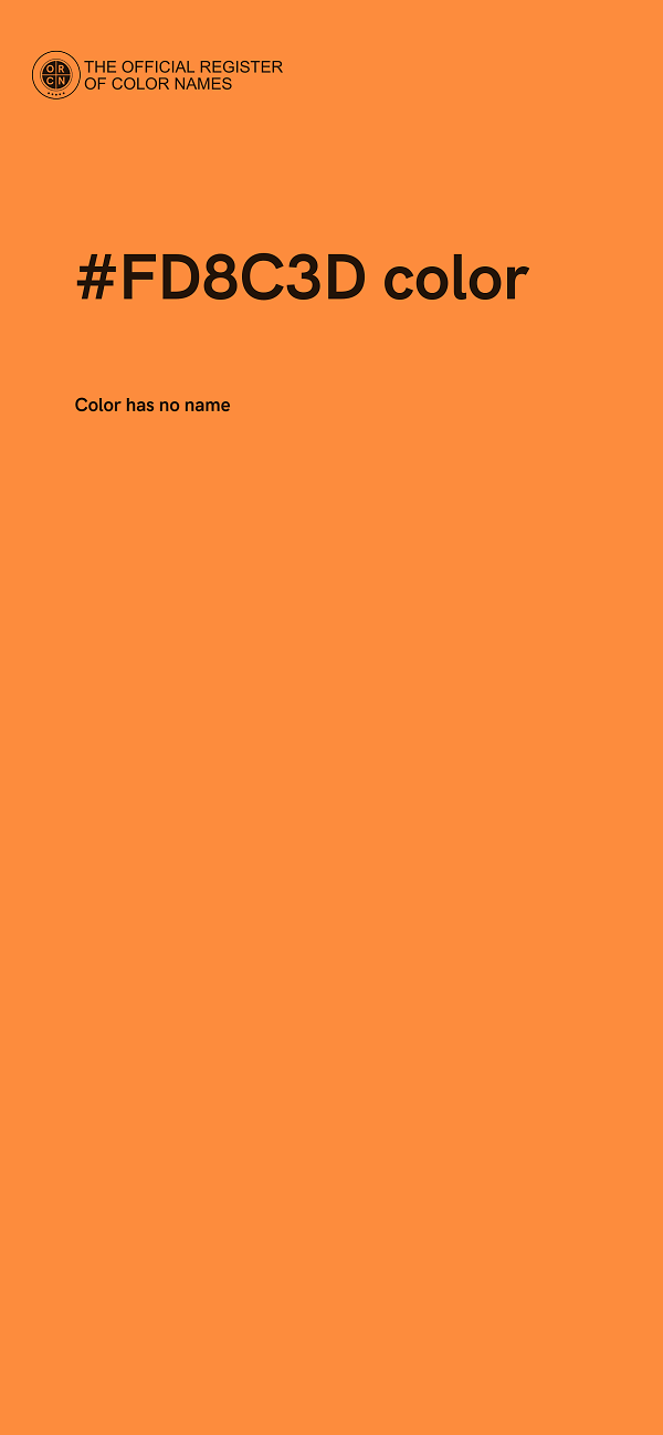 #FD8C3D color image