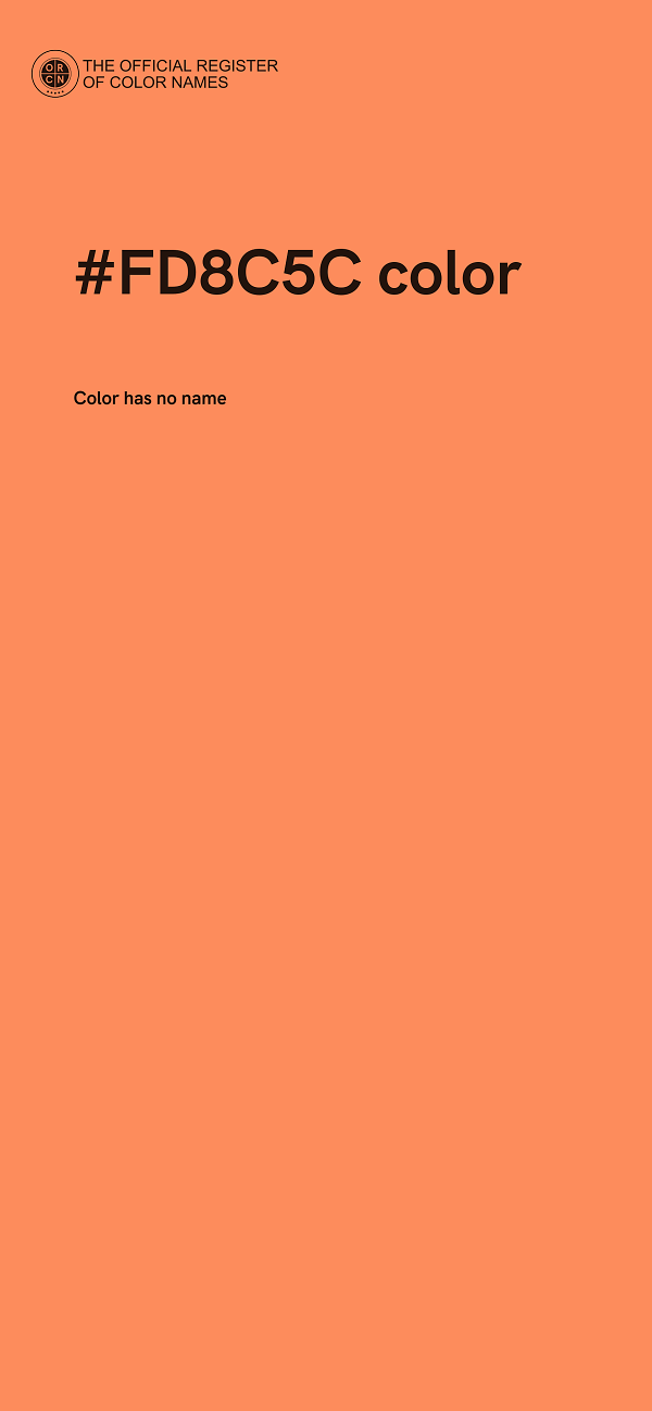 #FD8C5C color image