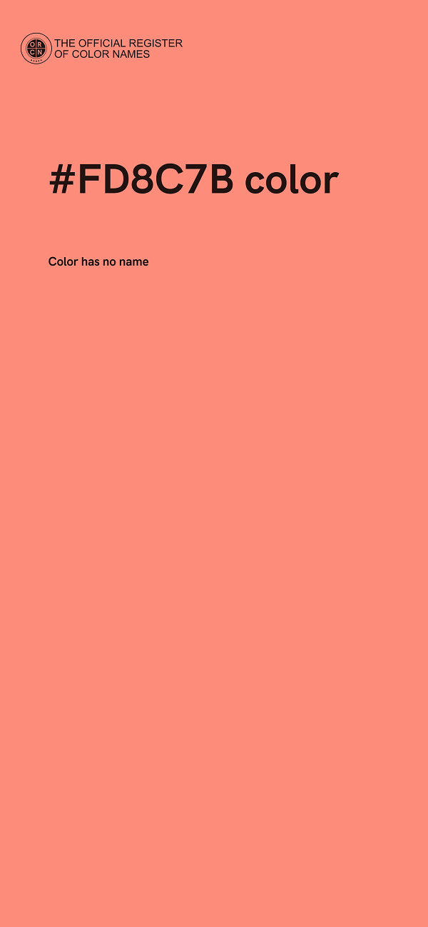#FD8C7B color image