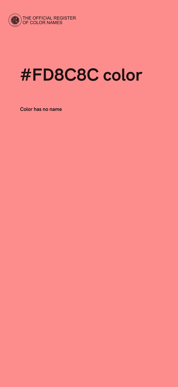 #FD8C8C color image