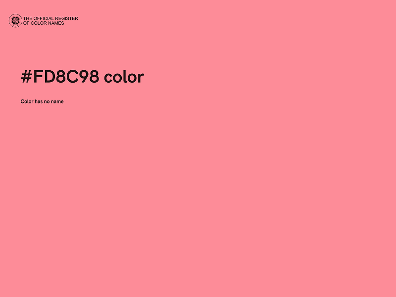 #FD8C98 color image