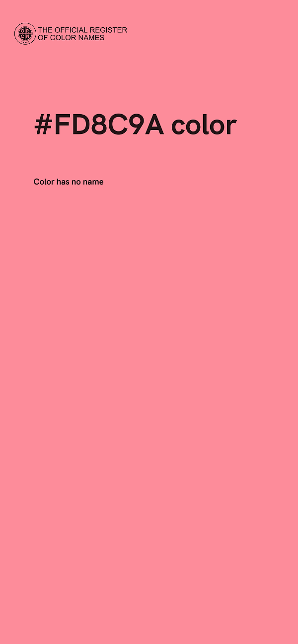 #FD8C9A color image
