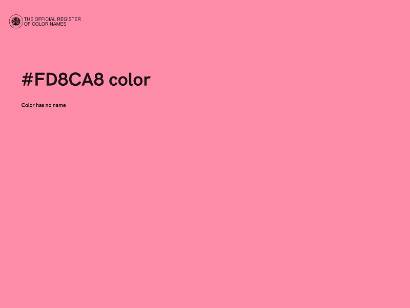 #FD8CA8 color image