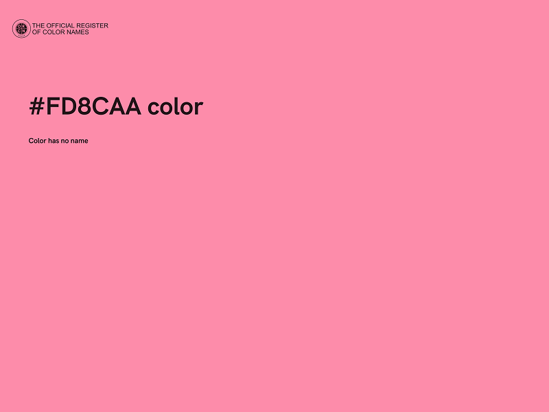 #FD8CAA color image