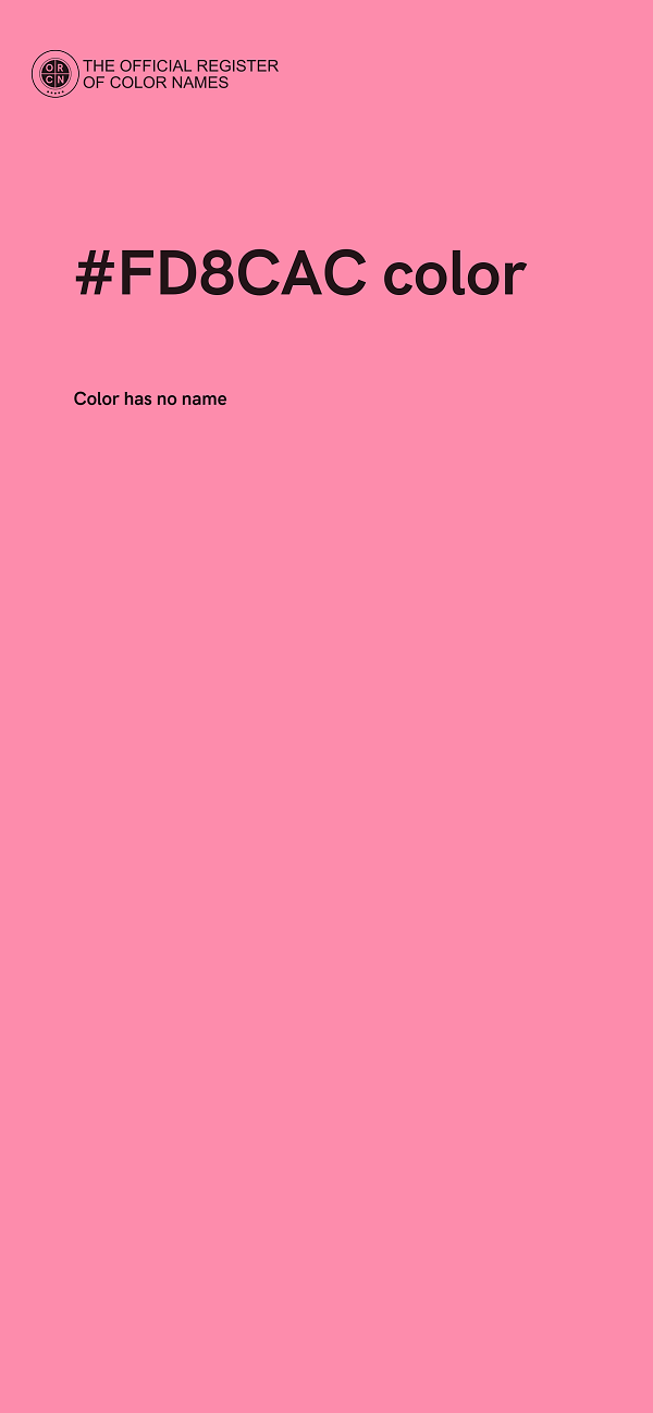 #FD8CAC color image