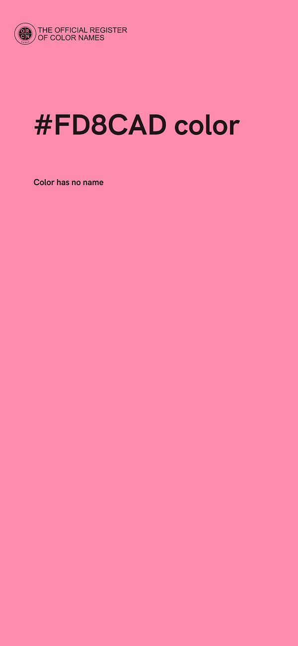 #FD8CAD color image