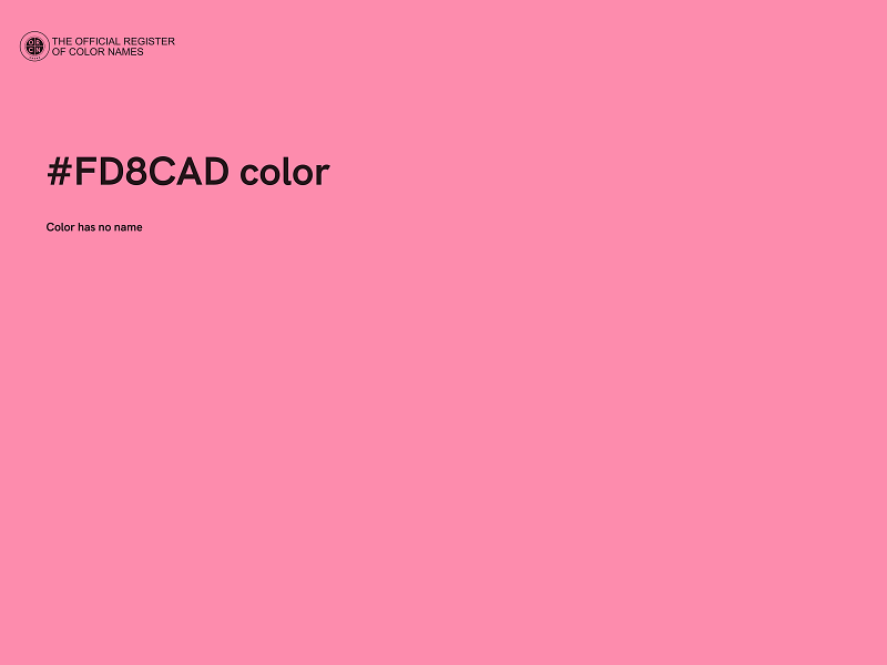 #FD8CAD color image