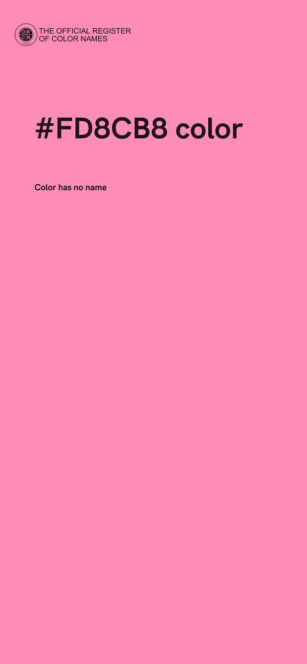 #FD8CB8 color image