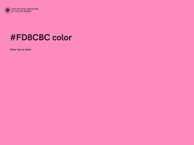 #FD8CBC color image