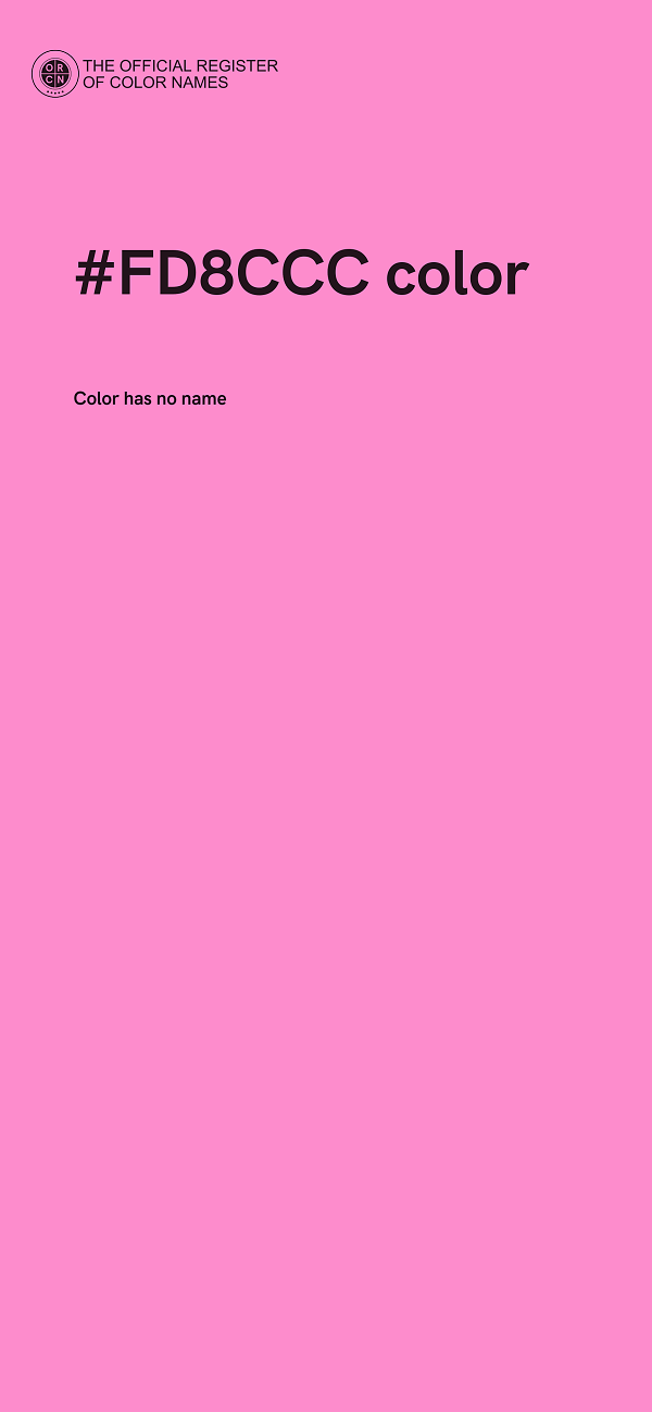 #FD8CCC color image