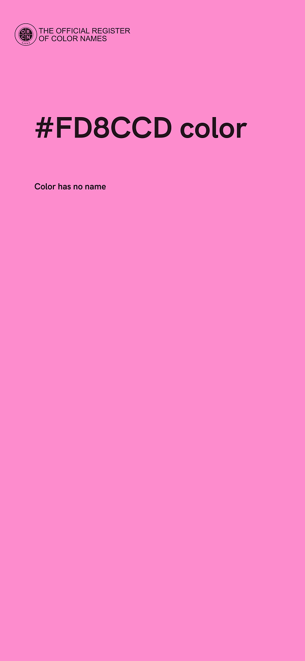 #FD8CCD color image