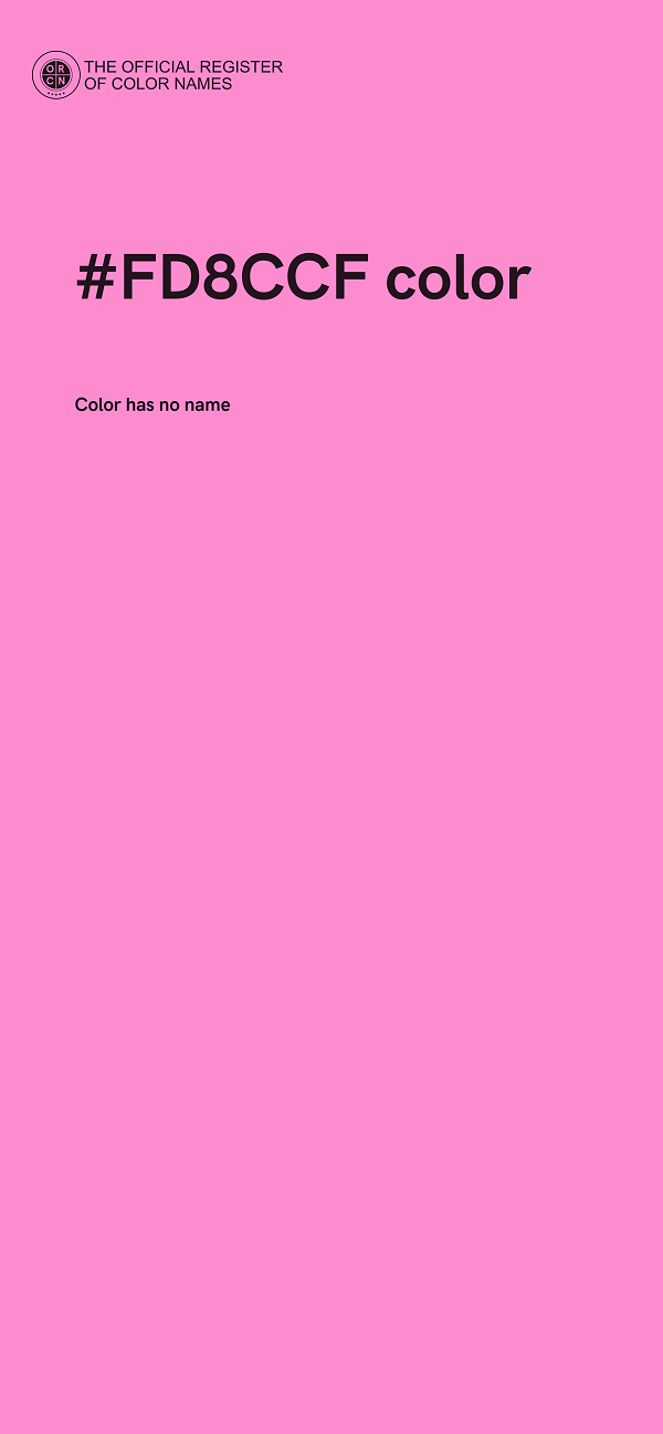 #FD8CCF color image