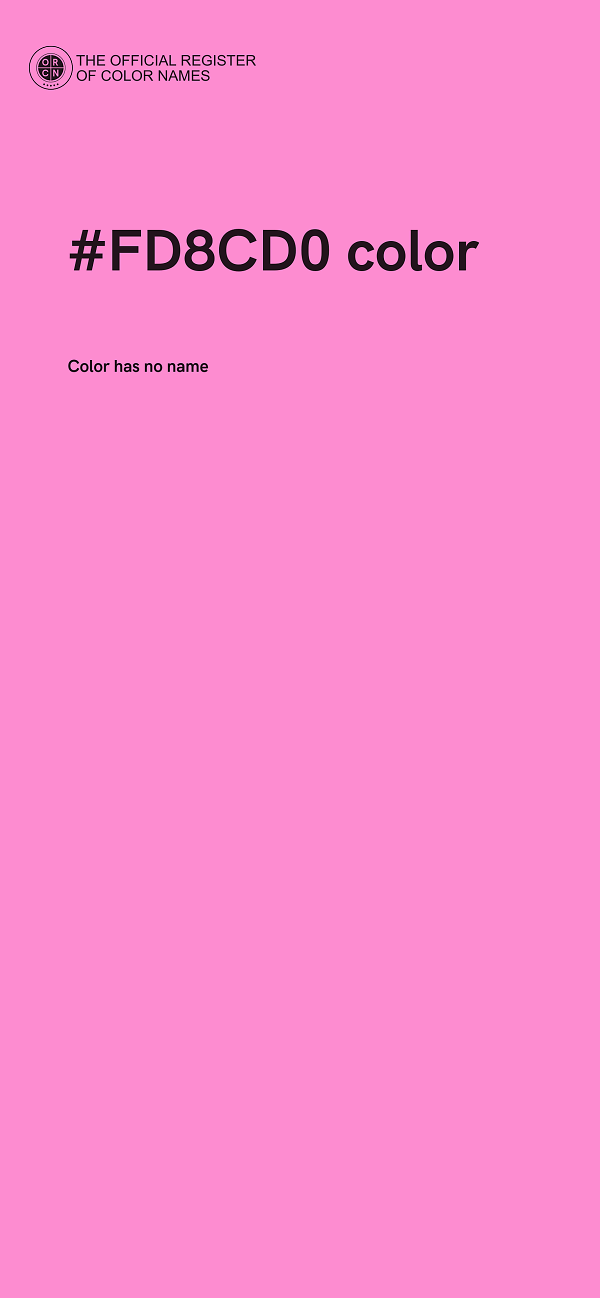 #FD8CD0 color image