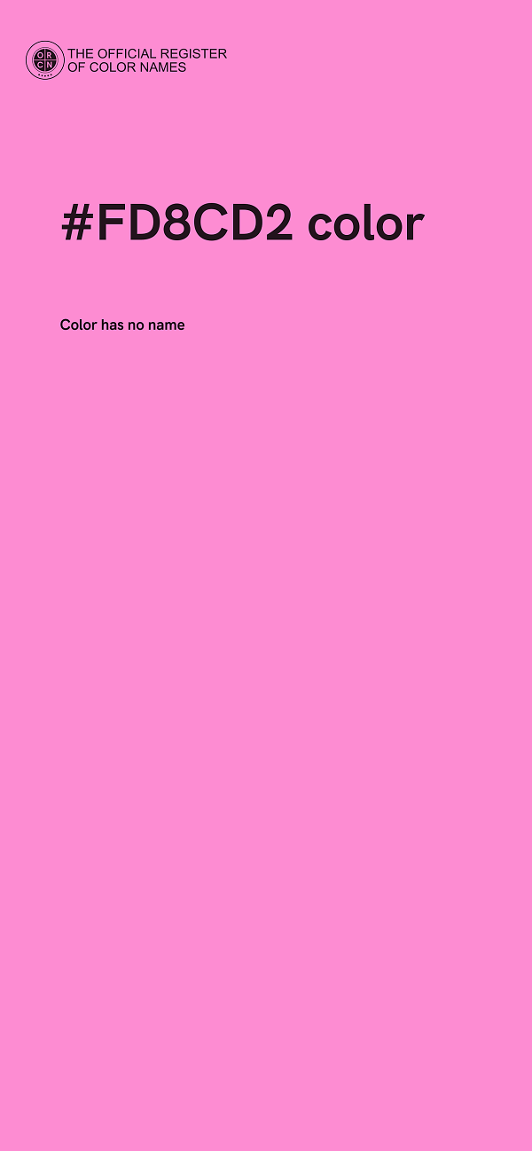#FD8CD2 color image