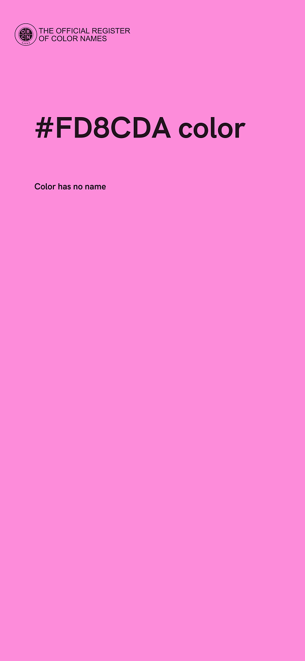 #FD8CDA color image